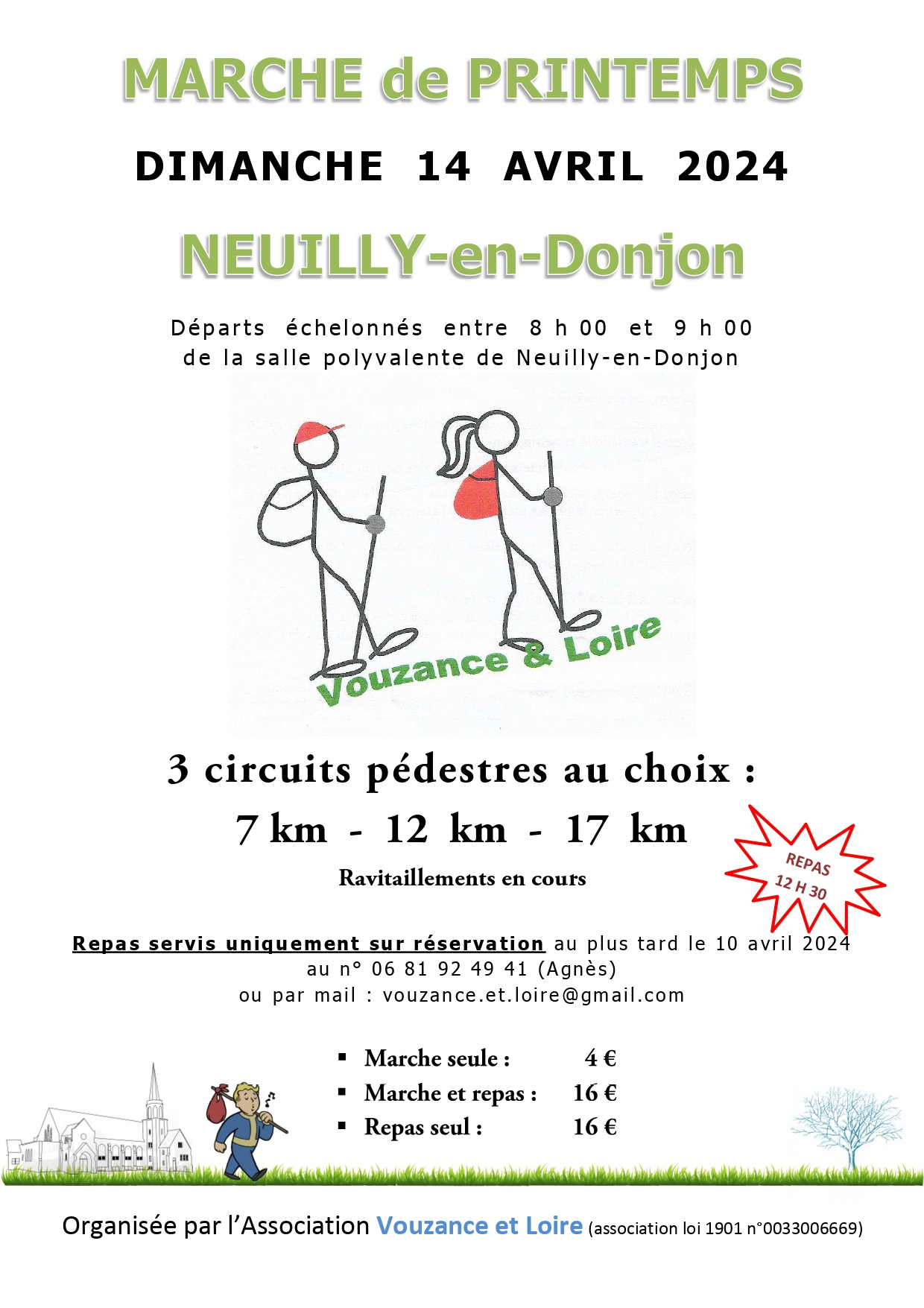 Marche Vouzance & Loire - Neuilly - dimanche 14 avril